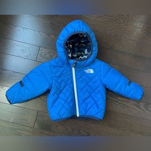 The North Face NEW Infant Blue Winter Insulated Reversible Jacket 3/6 ( 3-6 ) mo
